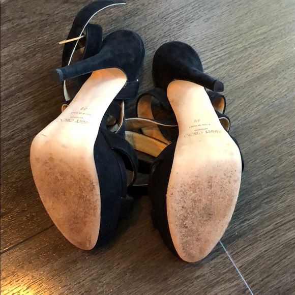 Jimmy Choo Black Strappy Heels - Picture 3 of 8